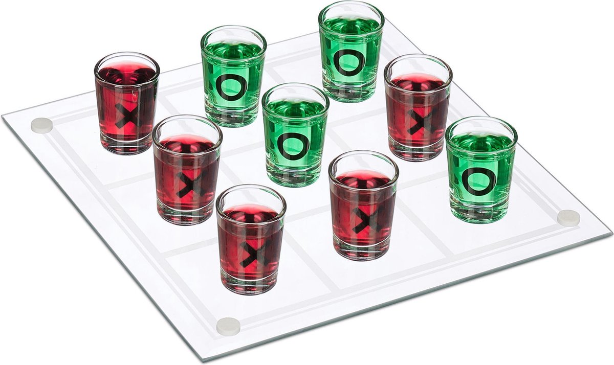 Relaxdays drinkspel boter, kaas en eieren - vanaf 18 jaar - 2 personen