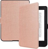 Hoesje Geschikt voor Kobo Nia Hoesje Luxe Bescherm Case - Hoes Geschikt voor Kobo Nia Hoes Book Cover - Rosé Goud