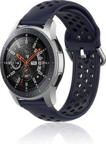 Samsung Galaxy Watch siliconen bandje met gaatjes - donkerblauw - 45mm / 46mm