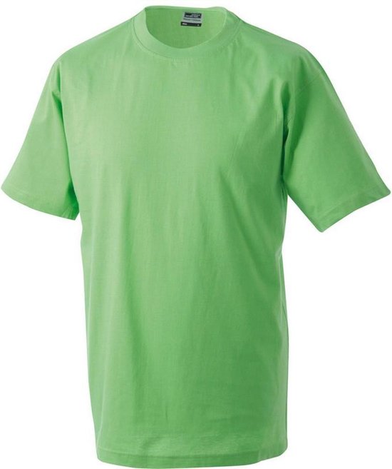 James and Nicholson - T-shirt unisexe à col rond Medium (vert citron)