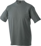 James and Nicholson - Unisex Medium T-Shirt met Ronde Hals (Grijs/Grijs)
