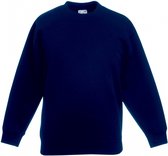 Fruit Of The Loom Kinder Unisex Premium 70/30 Sweatshirt (pak van 2) (Deep Marine)