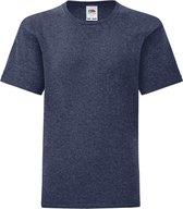 Fruit Of The Loom Iconisch T-shirt  Kinderen / Kinder (Heather Marine)