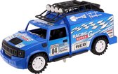 Desert Racer Metal Friction met licht & geluid (Blauw) 25 cm  Toys - Modelauto - Schaalmodel - Model auto