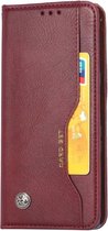Xiaomi Redmi Note 9 Portemonnee Hoesje Bookcase Bordeaux Rood