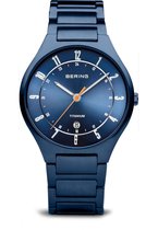 Bering herenhorloge Titanium 11739-797 – blauw