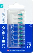 3x Curaprox Interdentale Rager Prime Navulling CPS 06 Turqoise 2,2mm 8 stuks