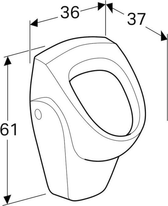 Creavit urinoir Blanc: TP600