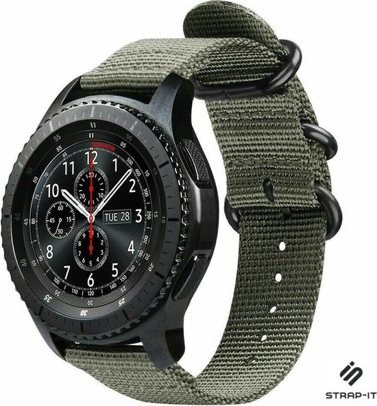 Nylon Smartwatch bandje Geschikt voor Strapit Samsung Galaxy Watch