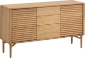 Kave Home - Lenon eikenhout dressoir 155 x 86 cm van massief hout en eikenfineer FSC MIX Credit