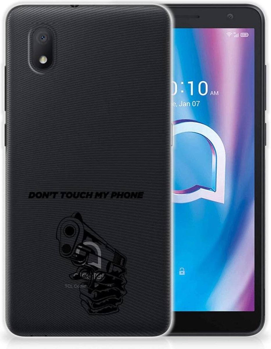 Alcatel 1B (2020) Silicone-hoesje Gun Don't Touch My Phone