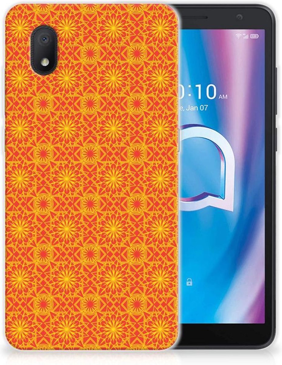 Alcatel 1B (2020) TPU bumper Batik Oranje