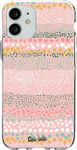 Casetastic Apple iPhone 12 Mini Hoesje - Softcover Hoesje met Design - Lovely Dots Print