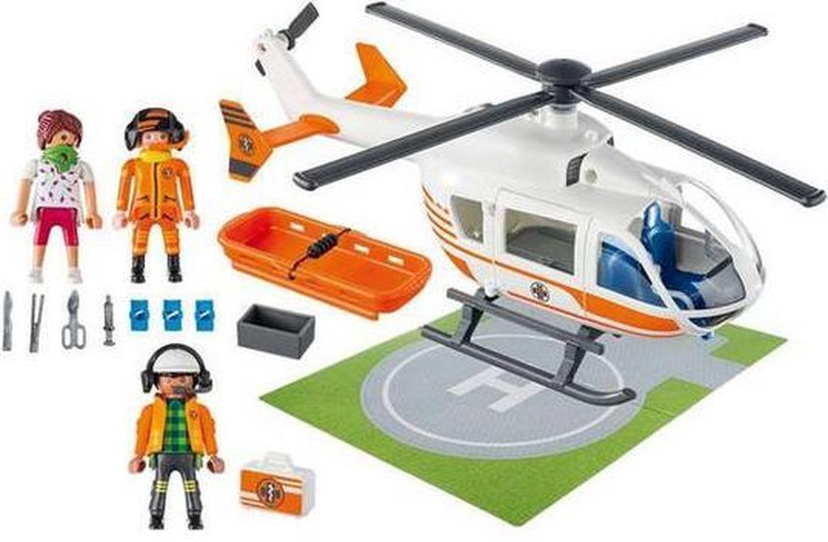 PLAYMOBIL City Life Eerste hulp helikopter - 70048 | bol.com