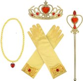 Kroon/Tiara voor bij je Prinsessenjurk - Belle - Elsa - Anna Juwelen - Toverstaf - Handschoenen
