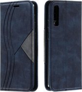 Samsung Galaxy A70 Bookcase | Donkerblauw | Pasjeshouder hoesje | Lederen Portemonnee