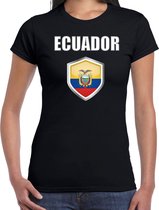 Ecuador landen t-shirt zwart dames - Ecuadoriaanse landen shirt / kleding - EK / WK / Olympische spelen Ecuador outfit XS