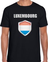 Luxemburg landen t-shirt zwart heren - Luxemburgse landen shirt / kleding - EK / WK / Olympische spelen Luxembourg outfit S