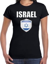 Israel landen t-shirt zwart dames - Israelische landen shirt / kleding - EK / WK / Olympische spelen Israel outfit XS