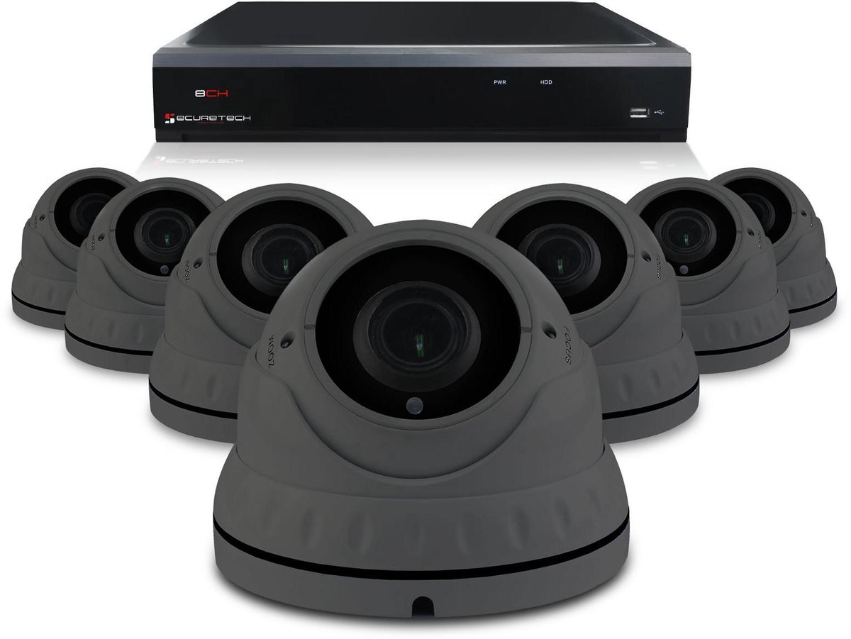 PremiumSeries Sony camerabewaking set met 7 x bekabelde 5MP