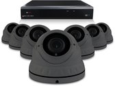 PremiumSeries Sony camerabewaking set met 7 x bekabelde 5MP 2K Dome camera