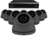 PremiumSeries Sony camerabewaking set met 8 x draadloze 5MP 2K Dome camera