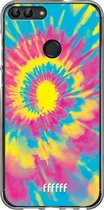 Huawei P Smart (2018) Hoesje Transparant TPU Case - Psychedelic Tie Dye #ffffff