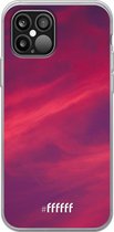iPhone 12 Pro Max Hoesje Transparant TPU Case - Red Skyline #ffffff