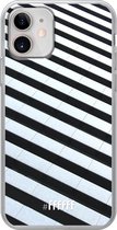 iPhone 12 Mini Hoesje Transparant TPU Case - Mono Tiles #ffffff