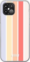 iPhone 12 Pro Max Hoesje Transparant TPU Case - Vertical Pastel Party #ffffff