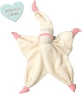 Hoppa-Sisco-Organic-knuffelpopje-Off White/Baby Pink