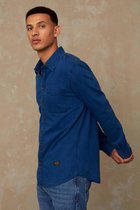 Kings Of Indigo - Enda Pocket  - Longsleeve Shirt - Donker Blauw - L
