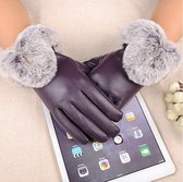 Luxe Winter Handschoenen Met Touch Tip Gloves - Touchscreen Gloves - Voor Fiets/Scooter/Sporten/Wandelen - One-Size - Winddicht Met Heerlijk Warme Fleece Voering - Winterhandschoenen - PU Led