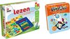 Afbeelding van het spelletje Educatieve spellenbundel - 4 tot 12 jaar - Ik Leer Lezen & Squla flitsquiz groep 4 en 5 - Kaartspel