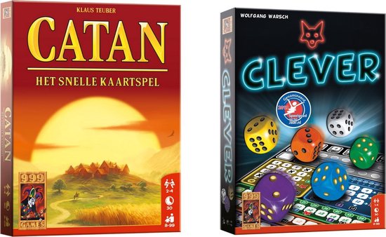 Spellenbundel - - 2 stuks - Catan: Snelle Kaartspel & Clever Games bol.com