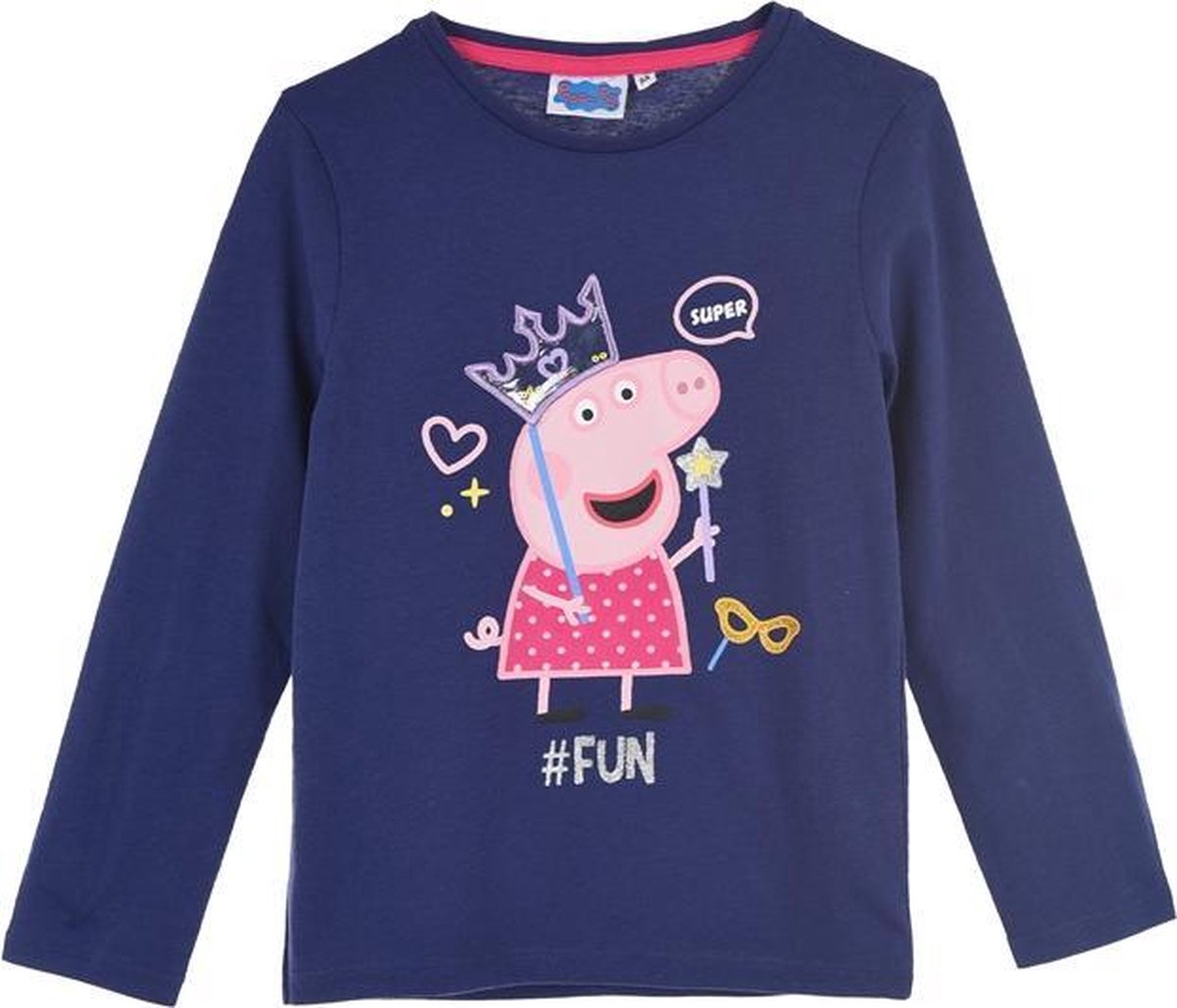 Peppa Big Shirt lange mouw blauw 5 jaar maat 110