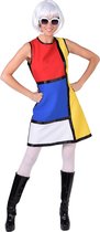 Robe Mondrian Art Moderne - Années 1960 Habillez des vêtements pour dames taille 36 (S)