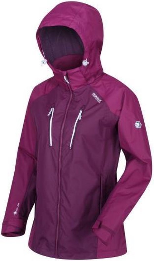 Regatta Calderdale III Chaqueta Isotex Con Capucha De Tejido Impermeable Y Transpirable Jackets Waterproof Shell, Mujer, Ocean Depth/Sea Blue, 10