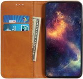 Motorola Moto G9 Plus Portemonnee Stand Book Case Hoesje Bruin