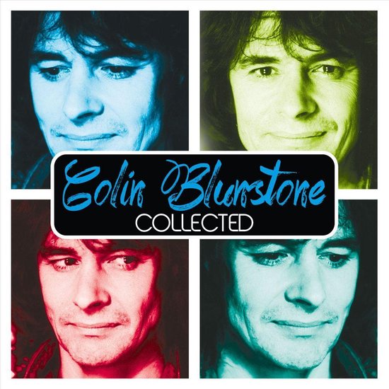 Hoes met vier portretten van Colin Blunstone, elk in een andere kleur: blauw, geel, rood en groen. Titel 'Colin Blunstone COLLECTED' in het midden.