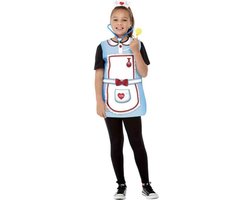 Smiffys - Nurse Kostuum Accessoire Set Kids - Blauw