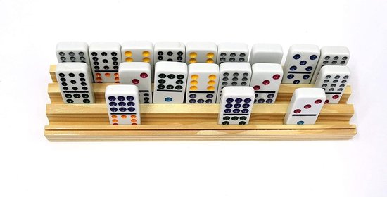 Thumbnail van een extra afbeelding van het spel Domino en kaarthouder, afm. 25,5 x 6 cm. Verpakt per 4 stuks.