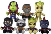 Guardians of the Galaxy knuffels 28 cm - 7 stuks compete serie