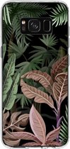 Hoesje Geschikt voor Samsung Galaxy S8 Hoesje Siliconen - Design Backcover siliconen - Meerkleurig / Jungle