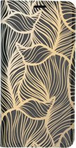 Design Softcase Booktype Samsung Galaxy A50 / A30s hoesje - Goud Bladeren