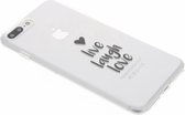 Design Backcover iPhone 8 Plus / 7 Plus hoesje - Live Laugh Love