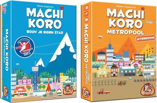 Streven Yoghurt Seminarie Spellenbundel - 2 stuks - Machi Koro Basisspel & Uitbreiding Metropool |  Games | bol.com