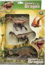3x Plastic dinosaurus speelgoed figuren voor kinderen - Speelgoeddieren - Speelgoedfiguren - Dieren speelset dino's