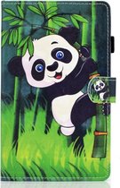Samsung Galaxy tab A7 10.4 (2020) - hoesje book case cover - Panda in woud