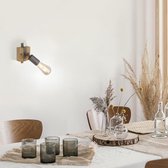 Paul Neuhaus maris - Industriele Wandlamp - 1 lichts - L 12 cm - Grijs - Industrieel - Woonkamer | Slaapkamer | Keuken
